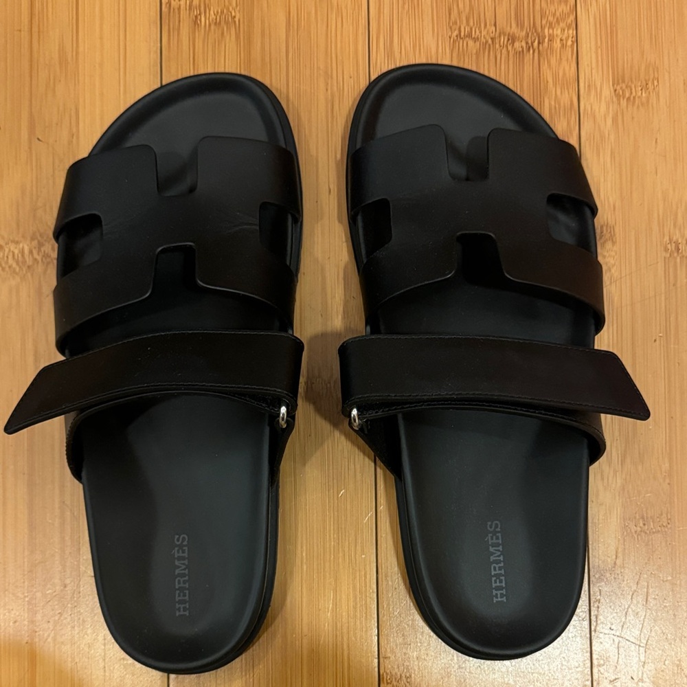 Hermes Black Women's Sandals